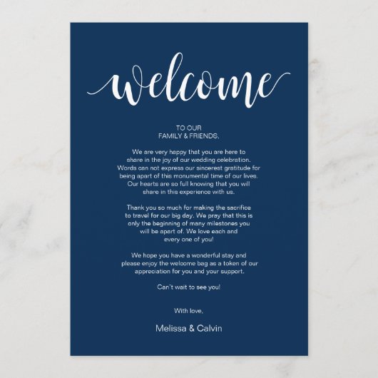 Moderne Hochzeitstags-Begrüßungs- und Wanderkarten Programm (Vorderseite)