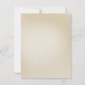 Moderne Hochzeitställe und Schwarz Save the Date (Rückseite)