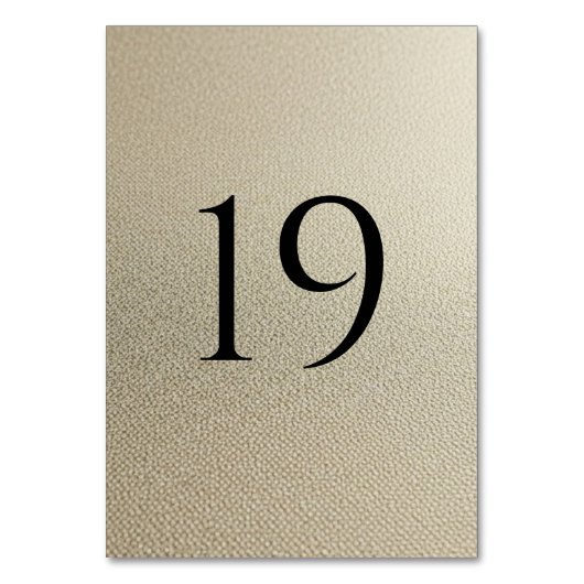 Moderne Hochzeitstischnummern (1–20) Tischnummer (Vorderseite)