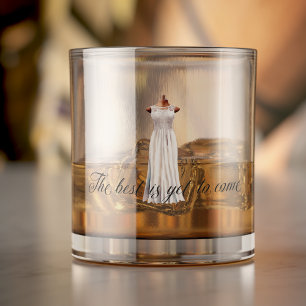 Moderne Hochzeitstoast 'Das Beste kommt noch' Whiskyglas