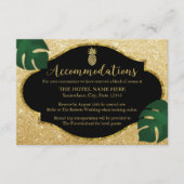 Moderne Hochzeitsunterkunft in Gold Pineaple Beach Begleitkarte (Vorderseite)