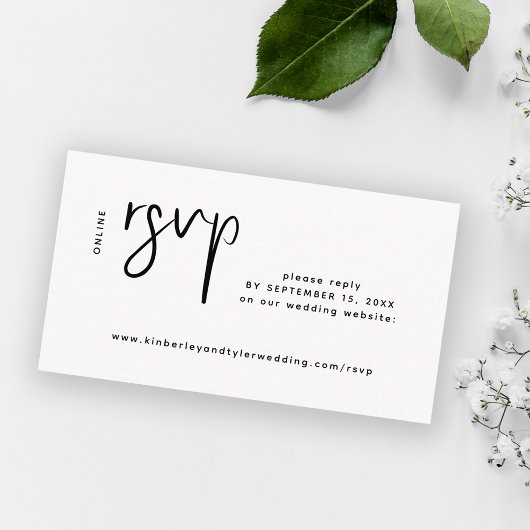 Moderne Hochzeitswebseite online uAwg Begleitkarte