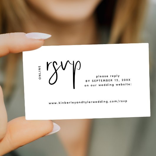 Moderne Hochzeitswebseite online uAwg Begleitkarte