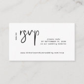 Moderne Hochzeitswebseite online uAwg Begleitkarte (Vorderseite)