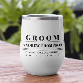 Moderne Hochzeittypografie-Groom maßgeschneidert