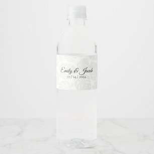 Moderne Hochzeitwasser-Flaschenaufkleber Wasserflaschenetikett