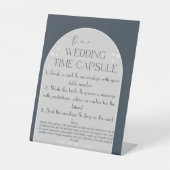 Moderne Hochzeitzeit Kapselhöhle Schild nach Maß (Vorderseite)