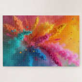 Moderne Holi-Farben in der Luft Puzzle (Horizontal)