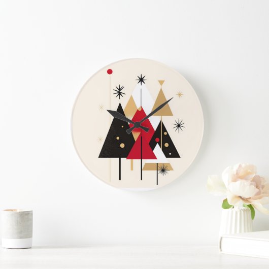 Moderne Holiday Cheer Wall Uhr (Zuhause)