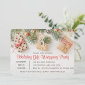 Moderne Holiday-Geschenkgutscheine-Party Einladung (Stehend Vorderseite)