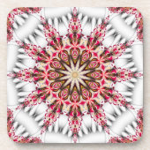 Moderne Holiday Snowflake Cork Untersetzer (Vorderseite)