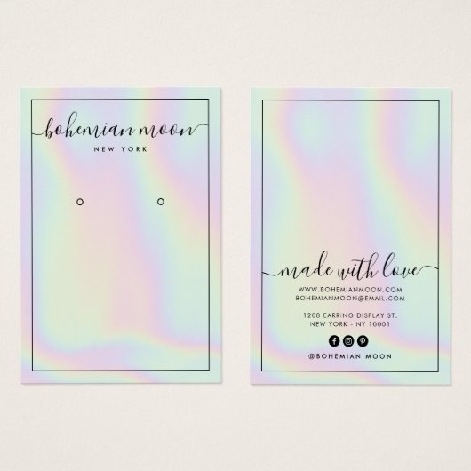 Moderne Holografie-Einhornskripte (Vorne & Hinten)