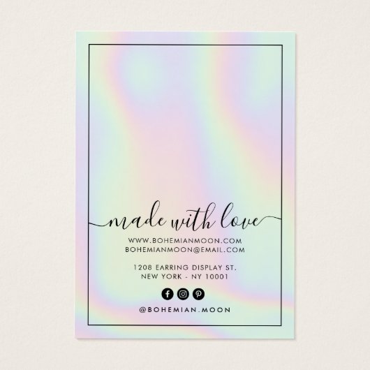 Moderne Holografie-Einhornskripte (Rückseite)