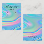 Moderne Holografie-Einhornskripte Visitenkarte (Vorne/Hinten)