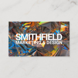Moderne Holografie Foil Trendy Visitenkarte