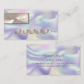 Moderne Holografie, Glitzer Lips Loyalty Card Treuekarte (Vorne/Hinten)