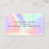 Moderne Holografie, Goldrand, Gold Lotus Visitenkarte (Rückseite)