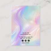 Moderne Holografie-Ohrring-Ohrring Visitenkarte (Rückseite)
