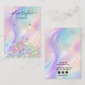 Moderne Holografie-Ohrring-Ohrring Visitenkarte (Vorne/Hinten)