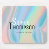 Moderne holografische flüssige Marmor Mousepad (Vorne)