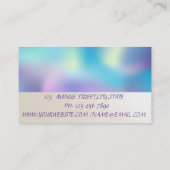 Moderne Holografische Konfetti, Nagellpolnisch, Visitenkarte (Rückseite)