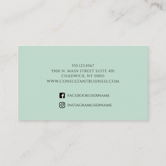 Moderne holografische Pastel Rainbow Stylish Visitenkarte (Rückseite)