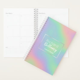 Moderne Holografische Regenbogeneffekte Metallrahm Planer