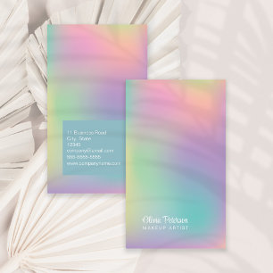 Moderne Holographic Makeup Artist Visitenkarte
