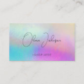 Moderne Holographic Opal Stone Business Card Visitenkarte (Vorderseite)