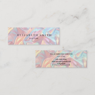 Moderne Holographic Texture Business Card Mini Visitenkarte