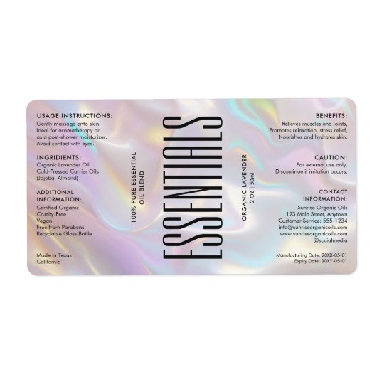 Moderne Holographische Körperbehandlungen (Vorne)