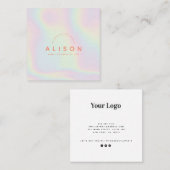 Moderne Holographische Visitenkarte (Vorne/Hinten)