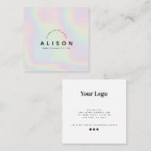 Moderne Holographische Visitenkarte (Vorne/Hinten)