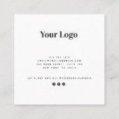 Moderne Holographische Visitenkarte (Rückseite)