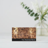 Moderne Holz-Hausverbesserungs-Visitenkarte Visitenkarte (Stehend Vorderseite)