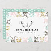 Moderne Holzarten Weihnachten (Vorne/Hinten)