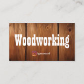 Moderne Holzbearbeitung Beruflich Visitenkarte (Rückseite)