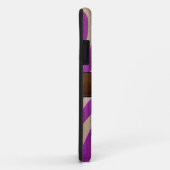 Moderne Holzbraune Lederoptik Case-Mate iPhone Hülle (Hinten/Rechts)