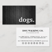 Moderne Holzhunde. Treuhandkarte Visitenkarte (Vorne/Hinten)