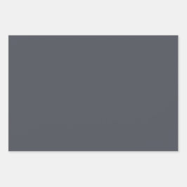 Moderne Holzkohle, grau, Schlicht, solide Farbe Geschenkpapier Set