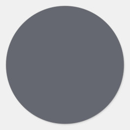 Moderne Holzkohle, grau, Schlicht, solide Farbe Runder Aufkleber