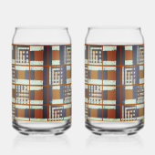 Moderne Holzkohle-Quadrate Glas (Rechts)