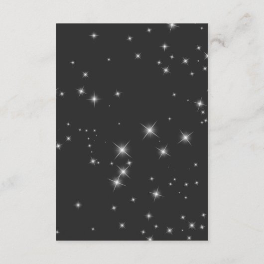 Moderne Holzkohle Schwarzer Winter Sparkone Detail Begleitkarte (Rückseite)