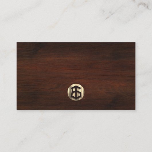 Moderne Holzschnitzerei Visitenkarte (Vorderseite)