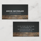 Moderne Holzschnitzerei Visitenkarte (Vorne/Hinten)