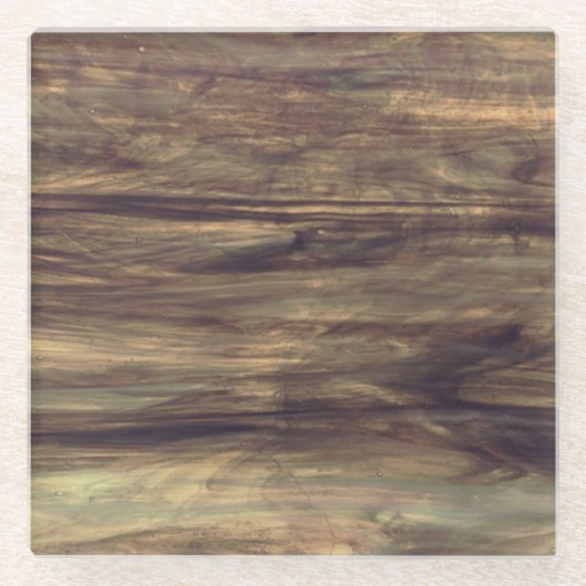 Moderne Holzstildrucke Glasuntersetzer (Vorderseite)