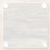 Moderne Holzstildrucke Glasuntersetzer (Rückseite)