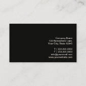 Moderne Holzstreifen-Baker-Visitenkarte Visitenkarte (Rückseite)