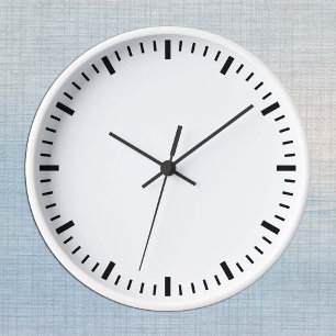 Moderne Holzuhrenvorlage - Erstellen Sie Ihre eige Runde Wanduhr