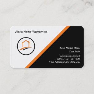 Moderne Home-Warranty-Dienstleistungen Visitenkarte